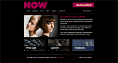 Desktop Screenshot of nowhairdressing.com